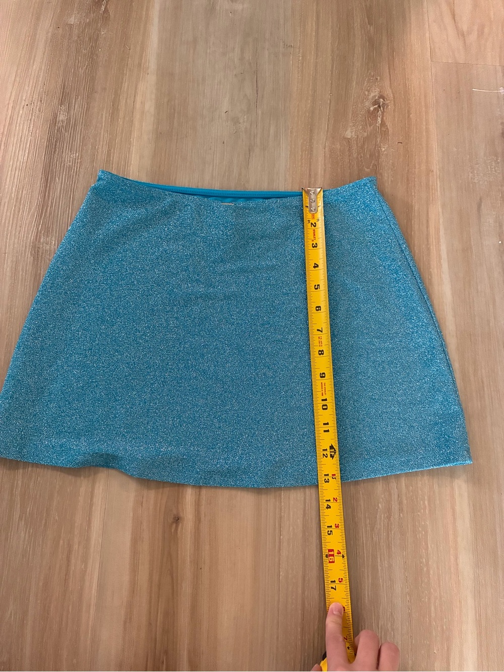 PINK Victoria's Secret Sparkling Turquoise Mini Skirt - Picture 5 of 6